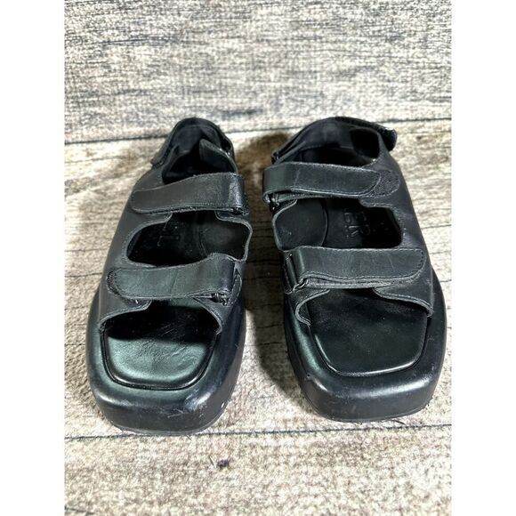 Loeffler Randall Blaise Leather Platform Sandals Mens Size 9